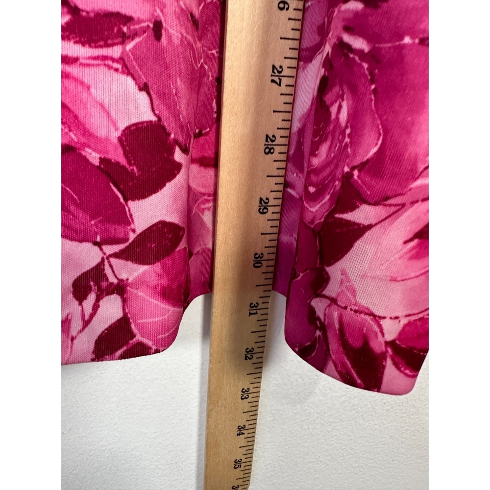 Vintage Blair 3XL Womens Top MuuMuu Blouse Floral Lightweight Pink Roses Lounge - Picture 7 of 16